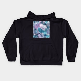 Closely Clustered Jellies Ocean Blue Kids Hoodie